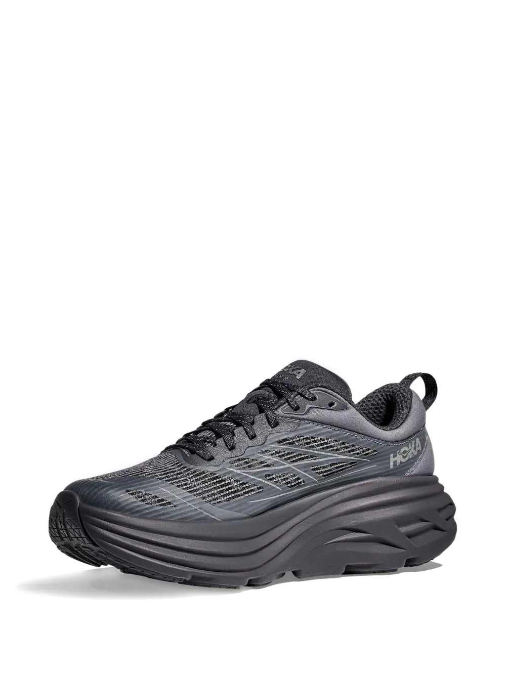Hoka Bondi 8 Caged "Charcoal Grey"